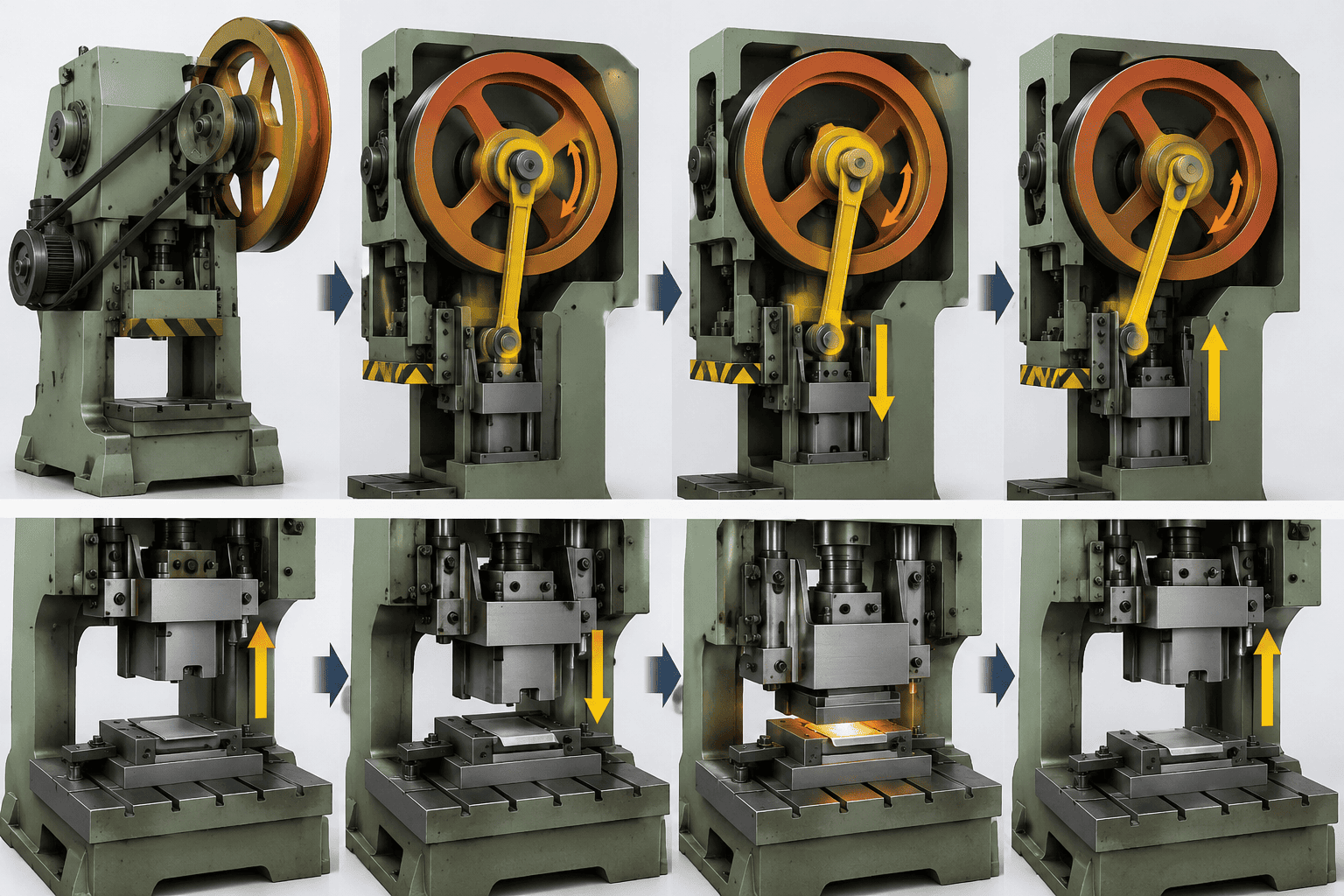 How Does a Power Press Machine Convert Force Into Motion?