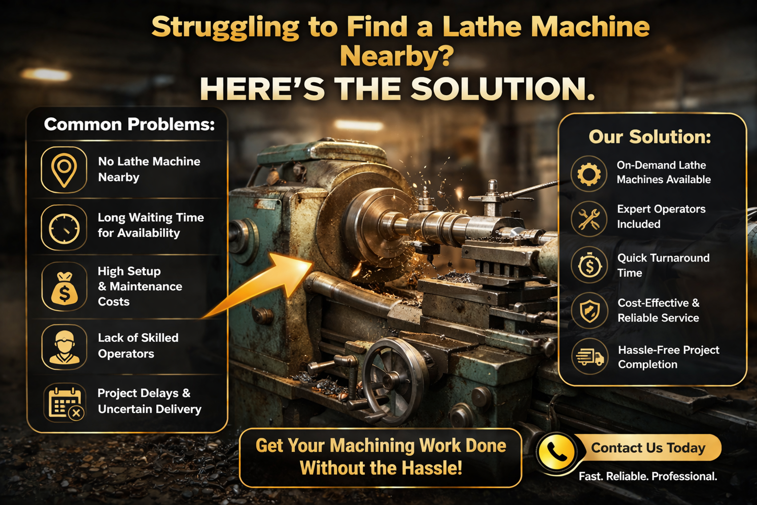 Struggling to Find a Lathe Machine Nearby? Here’s the Solution.